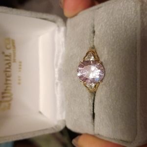 4ct Lavender Tanzanite and Diamond ring